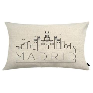 Imagem de Almofada City Retangular Estampada 30x50cm Madrid - FASTLAR