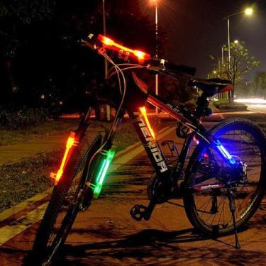 Imagem de Bastão Sinalizador Luminoso Bicicleta Bike Pesca Pescaria Camp Trilha 