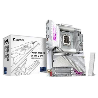 Imagem de Placa Mãe Gigabyte Z890 aorus elite X ice wifi 7 Intel LGA1851 4xDDR5 Chipset Z890 atx