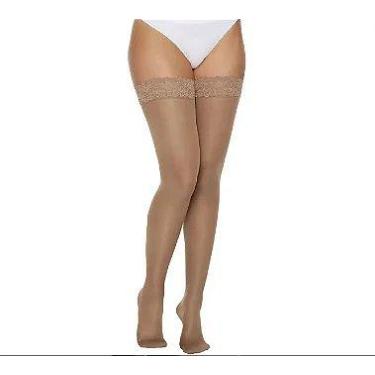 Imagem de Meia 7/8 Media Compressão Com Silicone com Ponteira 18-21Mmhg Kendall 