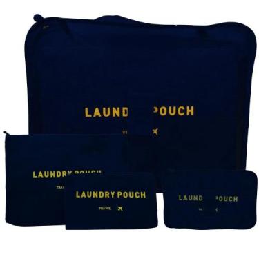 Imagem de Kit Com 4 Necessaire de Viagem - Inter, Azul marinho