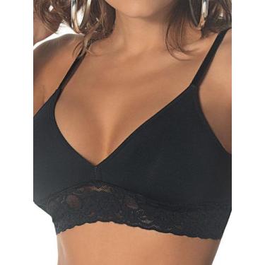 Imagem de Sutiã sem Aro e sem Bojo Caríbdis Demillus 61332, Preto, 44