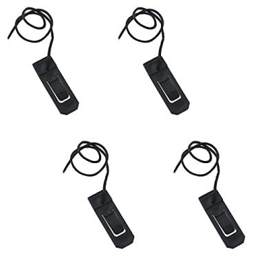 Imagem de ZCZQC Fivela de barbatana de prancha de surfe, 4 peças, preto, nylon, prancha de surf, longboard, clipe de barbatana de surf, fivela divisória de água, clipe de cauda