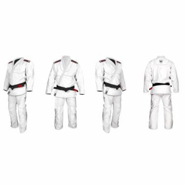 Imagem de Kimono Jiu Jitsu Trançado Especial Adulto Marca Aranha, Branco, A2