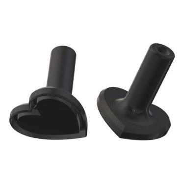 Imagem de Molde Modelador Esfiha Aberta Formato De Coração 11 Cm Preto - V I X 3