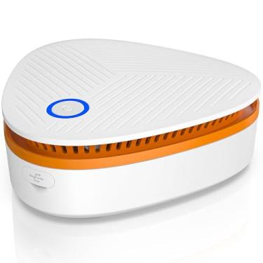 Imagem de VANSU Mini máquina de ozônio alimentada por bateria para caça, casa, sapatos, armário, geladeira, areia para gatos (laranja)