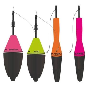 Imagem de Boia Jr Cevadeira E Torpedo Kuro + Robusta + 2x Flash Pesca - Jr Pesca