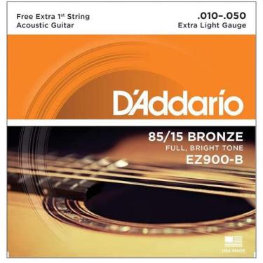 Imagem de Encordoamento Daddario Violão Aço  Bronze 010-050 EZ900B