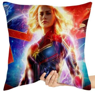 Imagem de Almofada 45x45 cheia  Capitã Marvel uniforme - Empório Dutra