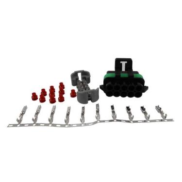 Imagem de Conector Elétrico 10 Vias Fêmea ETE4560 - Cód.7422 - Rainha