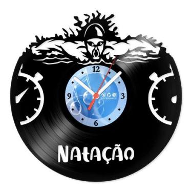 Imagem de Relógio De Parede Disco Vinil Esportes - Natação - VES-051 - Modernart