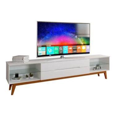 Imagem de Rack para tv wall 2,20 largura branco - Village Móveis