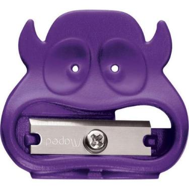 Imagem de Apontador Escolar Vivo Monstros Divertidos 1 Furo - Maped, ROXO