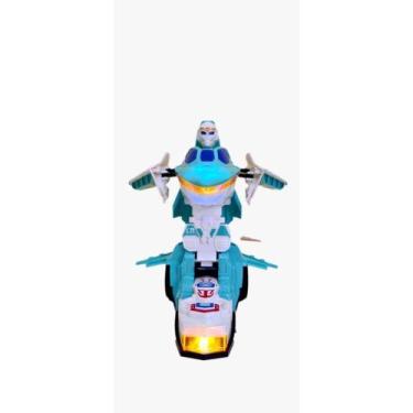 Imagem de Super Avião Transformer Sons e Luzes. Anda, emite Som, vira Robô. - to