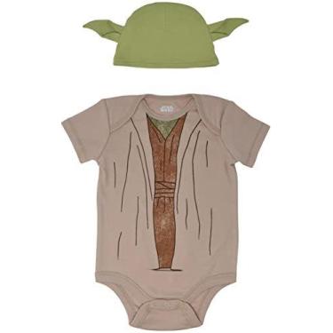 Imagem de Star Wars The Child Infant Baby Boys Bodysuit e Chapéu Set Yoda 24 Mes