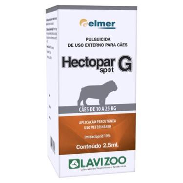 Imagem de Antipulgas Para Cachorro de 10 a 25kg Hectopar Spot G Pulguicida - Lav