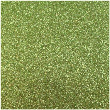 Imagem de Placa em EVA com Glitter Verde Claro 48X40CM 2MM  Pacote com 10 Folhas
