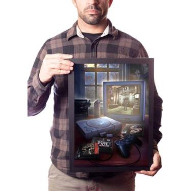 Imagem de Poster Moldurado Game  Ps1 Resident Evil Quadro - Fanarte