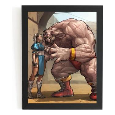 Imagem de Quadro Chun Li Vs Zangief Game Arte Street Fighter - Fanarte