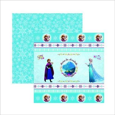 Imagem de Papel Scrap Festa Disney Frozen 1 Fitas E Rótulos Sdfd043- Toke E Crie