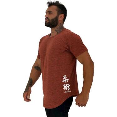 Imagem de Camiseta Longline Masculina MXD Conceito Estampa Lateral Jiu Jitsu, La