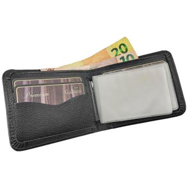 Imagem de Carteira Masculina CESENA em Couro Galvani, Preto