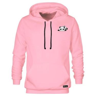 Imagem de Blusão Moletom Canguru Panda Masculino e Feminino Personalizado com Ca