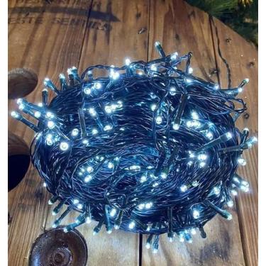 Imagem de Cordão 500 leds br 31v pisca com controle bivolt - Global Importadora