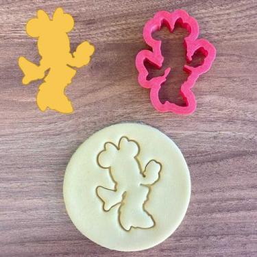 Imagem de Cortador Silhueta Minnie Mouse em pé Vestido Rodado - DOCE IMPRESSO,  