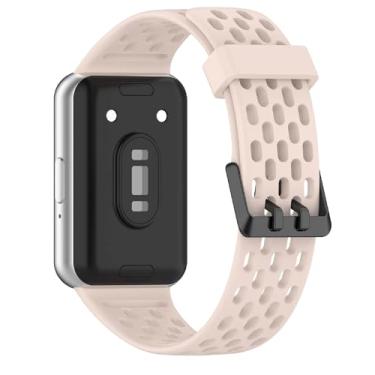 Imagem de Pulseira de Silicone Esportiva Respirável (ROSA) Para Smartwatch Galaxy FIT 3