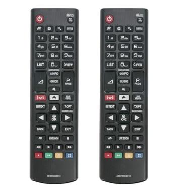 Imagem de (Pacote com 2) AKB75095312 Controle remoto substituído compatível com LG TV 32LJ622V-ZB 43LJ624V-ZC 32LJ610V 32LJ622V 43LJ594V 43LJ624V-ZC 49LJ624V-ZC 55LJ625LJ625V-ZC V-ZB 555 LJ622V-ZB 4349LJ622V-ZC
