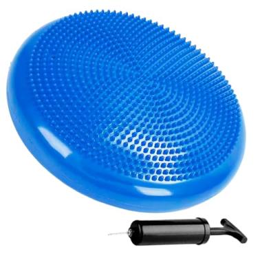 Imagem de Almofada De Equilíbrio 33cm 150kg Fitness Disco Inflável AZUL