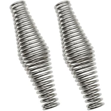 Imagem de safycaby Puxador de mola de aço inoxidável para churrasco, 2 peças, mola de 10 cm, resistente, para churrasqueiras, grelhas, fogões, maçanetas de porta