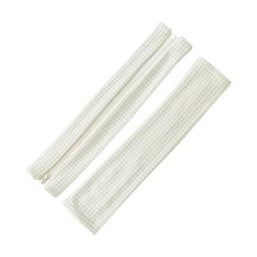 Imagem de IEUDNS Capa de braço para cadeira de escritório, almofada de apoio de braço, capa elástica universal confortável para apoio de braço, capas para cadeira de, Bege