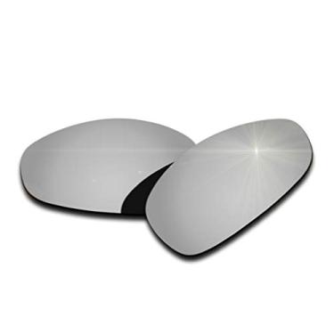Imagem de Lentes de reposição polarizadas para óculos de sol Oakley Juliet - várias cores, Prateado espelhado, 0