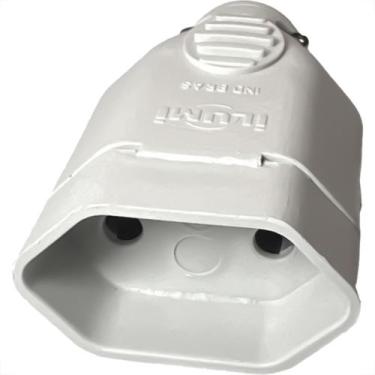 Imagem de Pino Femea Ilumi 2 Polos 10A. Cinza - 1429Pct - Kit C/10 Pecas