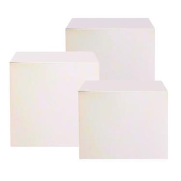 Imagem de Kit 3 Cubos Tablado Para Lojas Vitrine Bases Para fotos