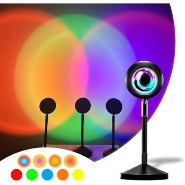 Imagem de Luz do POR DO SOL RGB , projeção da lâmpada do pôr do sol Projetor da 