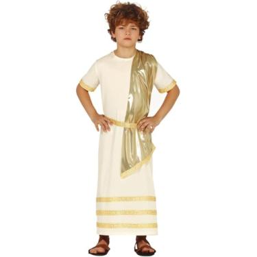 Imagem de Fantasia Infantil pra Menino Carnaval e Festa Roupa Deus Grego Romano de Luxo Exclusiva (G 7-9)