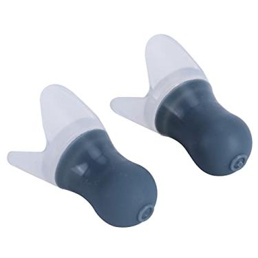 Imagem de 2 Pçs Tampões de Ouvido à Prova Dwaterproof água Redução Ruído Silicone Ive Earplug para Natação Voando e L Caixa, Jardim Entretenimento Lagoa Entretenimento (Caixa cinza grande