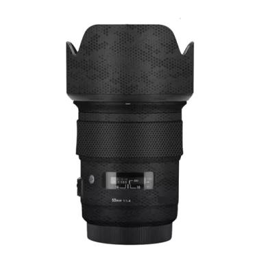 Imagem de Lente Skin Camera Vinly Wrap Flim para Sigma 50 mm F1.4 DG HSM Art Apto para Canon Mount Camera Adesivo Decorativo de Corpo Inteiro Decalque 1:1.4 50 1.4 (Preto Mamba)