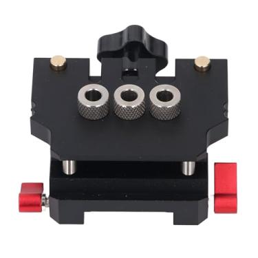 Imagem de Kit de Gabarito de Cavilha Auto -central Ajustável, 3 Bits de Broca 6mm 8mm 10mm 6061 Localizador de Orifício de Alumínio Ferramenta de Madeira para Mobiliário Diy Marcenaria