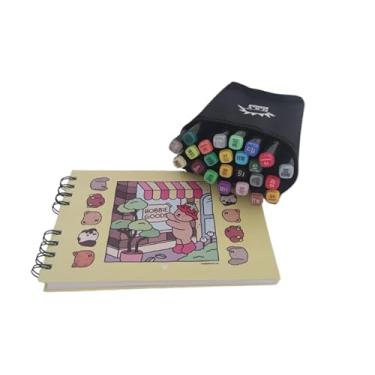 Imagem de Kit com Livro de Colorir + Conjunto de Canetinhas Touch