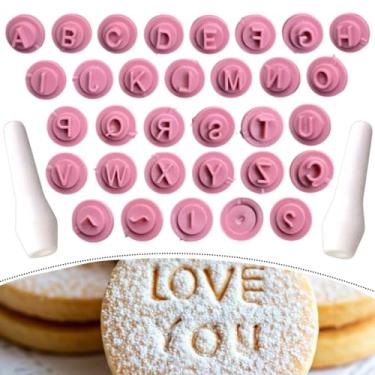 Imagem de Carimbo Para Doces Finos Carimbo Letras Alfabeto 35 Peças Bluestar
