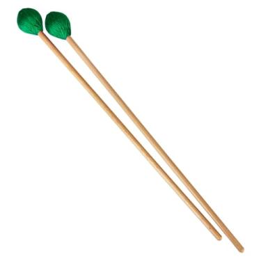 Imagem de 2PCS Professional Marimba Mallets Beech Wood Handle Com Fios Acrílicos de lã para Xilofone Glockenspiel (1 par)