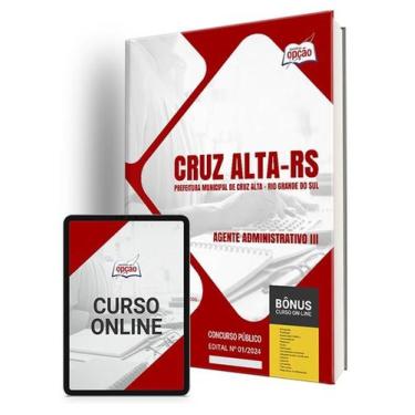 Imagem de Apostila Prefeitura de Cruz Alta - RS 2024 - Agente Administrativo III
