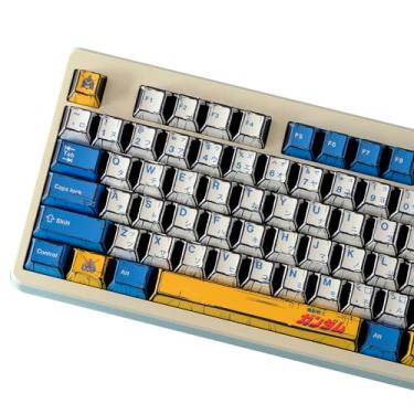 Imagem de Conjunto de teclas PBT com 150 teclas de sublimação de tinta e perfil cereja com tema de mangá japonês para teclado mecânico Cherry Gateron MX Switchs