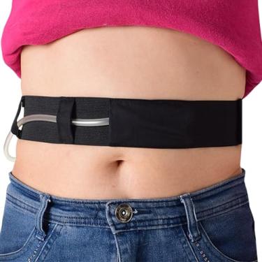 Imagem de AUSTYLCO Cinto de diálise peritoneal, cinto de tubo de alimentação, bolsa de suporte de cateter PD para tubo G para tubo de alimentação acessórios para tubos de alimentação conjunto de transferência