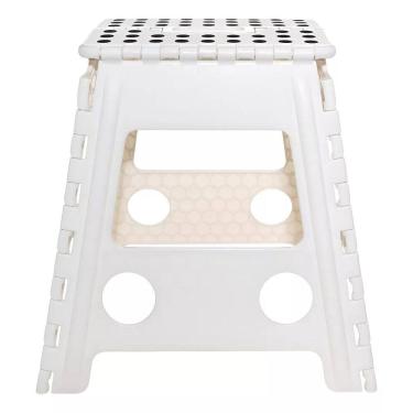Imagem de Banqueta Banquinho Banco Plastico Retratil Portatil Dobravel Multiuso 45cm