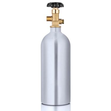 Imagem de GANCOWISE Novo tanque de CO2 de alumínio de 1,1 kg, cilindro de gás aprovado pelo DOT com válvula CGA 320 para Kegerators e distribuição de cerveja de pressão